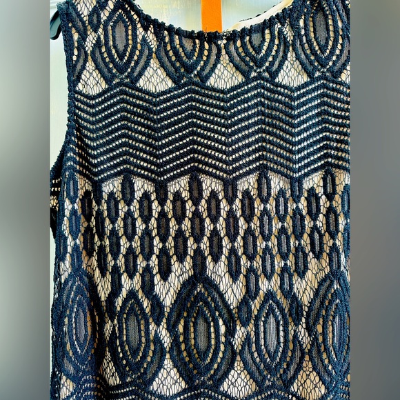 Black & Tan Cocktail Midi Dress - Picture 3 of 5